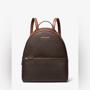 MICHAEL KORS SHEILA MEDIUM SIGNATURE LOGO BACKPACK (NEW WITHOUT TAGS)